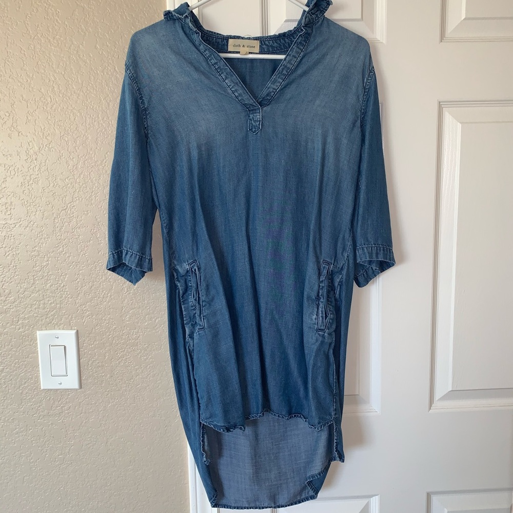 Anthropologie denim dress - Picture 1 of 4